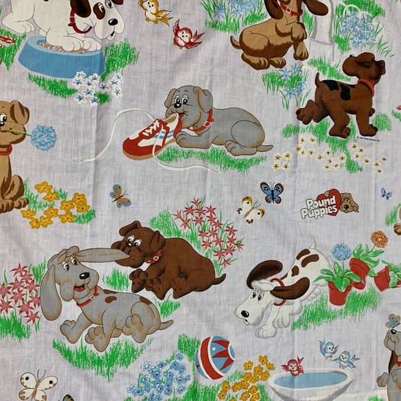 Vintage Curtains - Pound Puppies 80’s Cartoons - 2 panels - Picture 4 of 5
